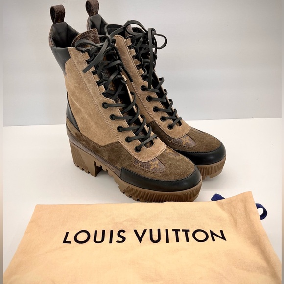 Authentic Louis Vuitton - Laureate Platform Desert Boot - Picture 3 of 12
